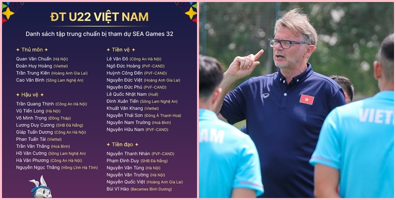 HLV Philippe Troussier điền tên 31 cầu thủ cho chuyến tập huấn ở Bà Rịa - Vũng Tàu 