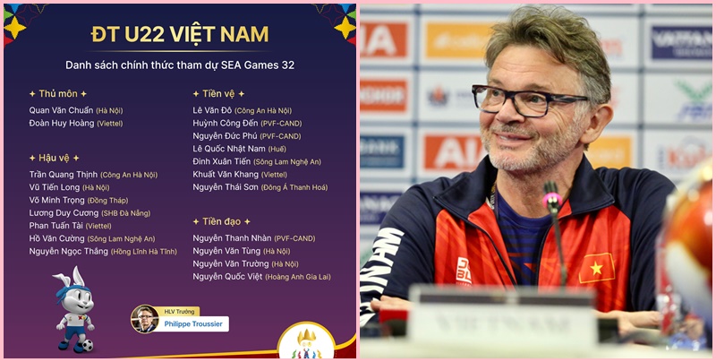 Danh sách đội hình dự Sea Games 32