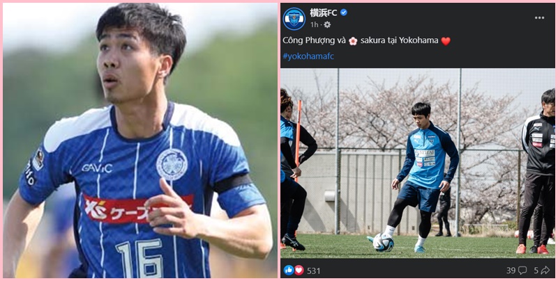 Yokohama FC đăng ảnh Công Phượng