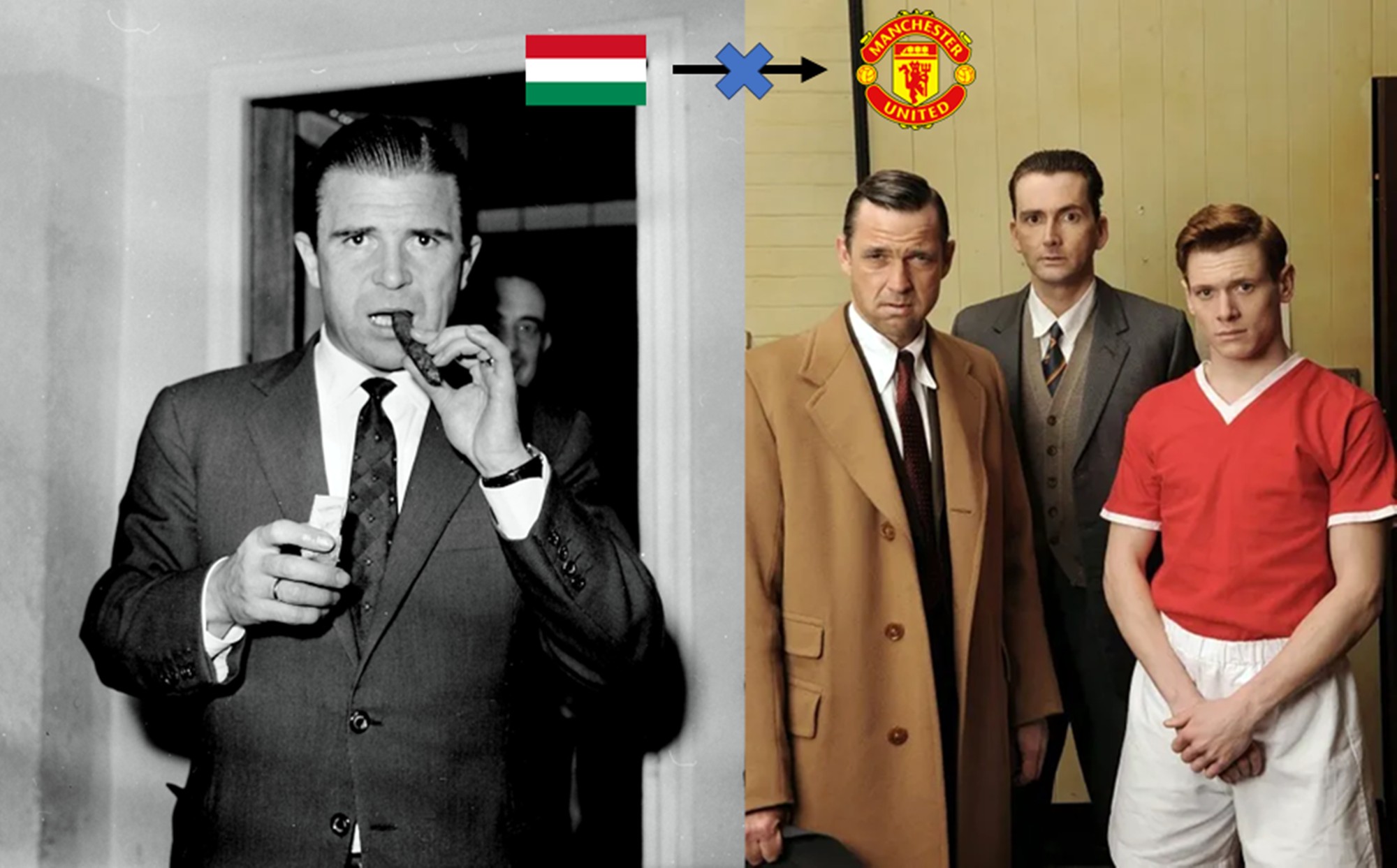 Ferenc Puskas đã suýt gia nhập Man United